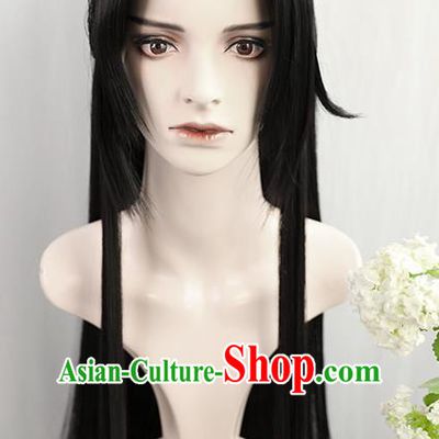 Best Chinese Drama Ancient Swordsman Wig Sheath China Quality Wigs Cosplay Young Knight Wig