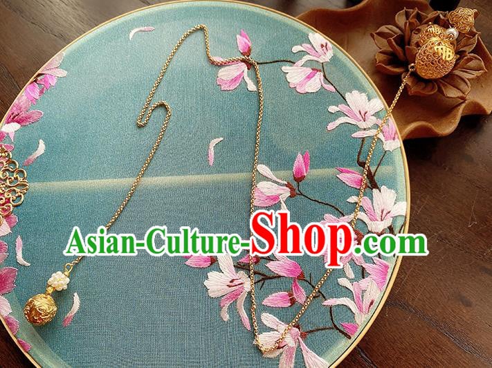 China Traditional Cheongsam Golden Gourd Brooch Classical Pendant Accessories China Traditional Cheongsam Golden Gourd Brooch Classical Pendant Accessories