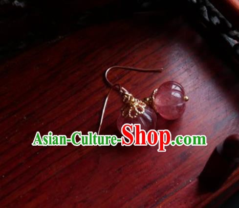 China Traditional Hanfu Earrings Brass Ear Accessories China Traditional Hanfu Earrings Brass Ear Accessories
