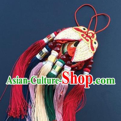 China Embroidery Cicada Pendant Traditional Embroidered Car Accessories