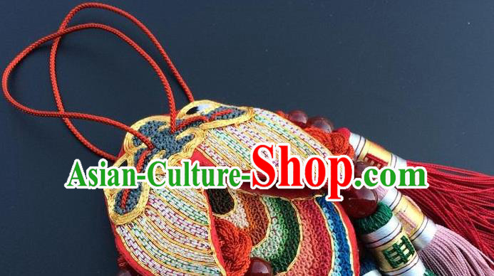 China Embroidery Cicada Pendant Traditional Embroidered Car Accessories China Embroidery Cicada Pendant Traditional Embroidered Car Accessories