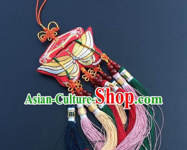 China Traditional Embroidered Car Accessories Embroidery Butterfly Tassel Pendant China Traditional Embroidered Car Accessories Embroidery Butterfly Tassel Pendant
