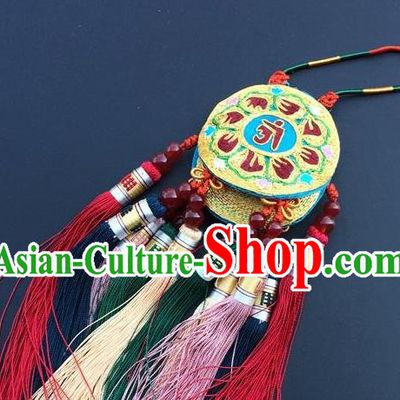China Traditional Embroidered Car Tassel Pendant Embroidery Lucky Charms Accessories