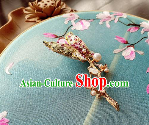 China Classical Cheongsam Breastpin Accessories Traditional Embroidered Butterfly Brooch China Classical Cheongsam Breastpin Accessories Traditional Embroidered Butterfly Brooch