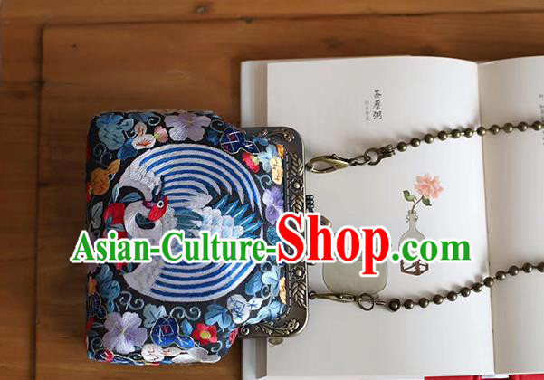 China Traditional Embroidered Bag Suzhou Embroidery Crane Handbag China Traditional Embroidered Bag Suzhou Embroidery Crane Handbag