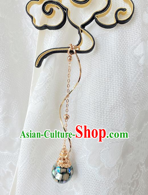 China Traditional Tassel Pendant Cheongsam Accessories Classical Silk Cloud Brooch China Traditional Tassel Pendant Cheongsam Accessories Classical Silk Cloud Brooch