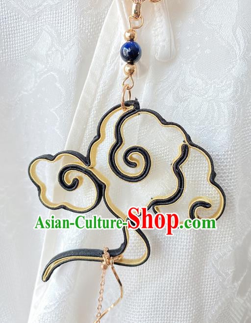 China Traditional Tassel Pendant Cheongsam Accessories Classical Silk Cloud Brooch China Traditional Tassel Pendant Cheongsam Accessories Classical Silk Cloud Brooch