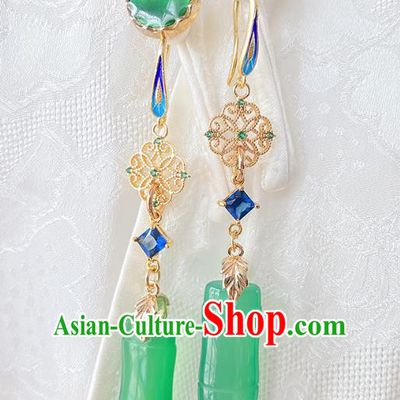 China Handmade Ear Accessories Traditional Hanfu Earrings Women Jewelry