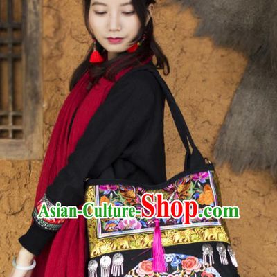 China Ethnic Embroidery Bag National Embroidered Handbag Handmade Women Bag