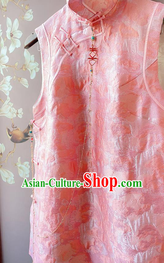 China Traditional Cheongsam Brooch Accessories Classical Golden Tassel Pendant China Traditional Cheongsam Brooch Accessories Classical Golden Tassel Pendant