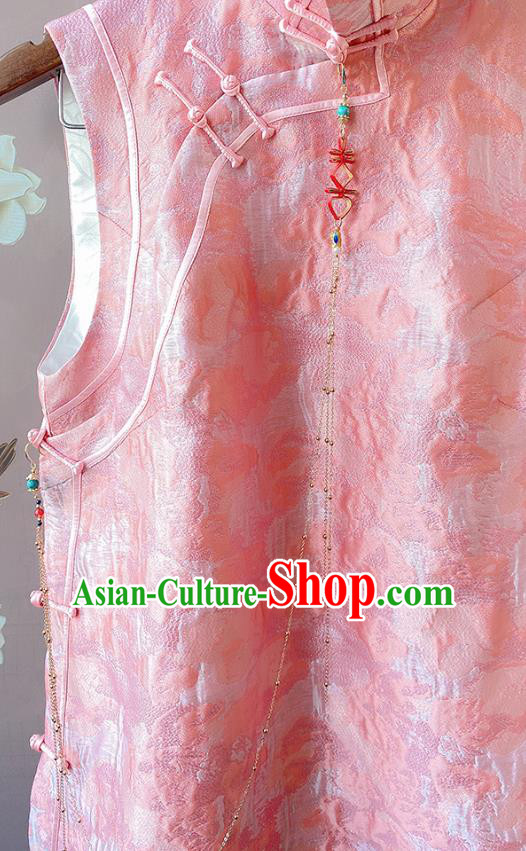 China Traditional Cheongsam Brooch Accessories Classical Golden Tassel Pendant China Traditional Cheongsam Brooch Accessories Classical Golden Tassel Pendant