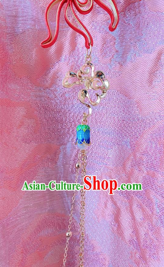 China Traditional Red Silk Phoenix Brooch Classical Tassel Pendant Cheongsam Accessories China Traditional Red Silk Phoenix Brooch Classical Tassel Pendant Cheongsam Accessories