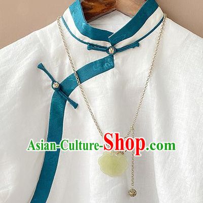 China Handmade Jewelry Accessories Traditional Hanfu Jade Necklace