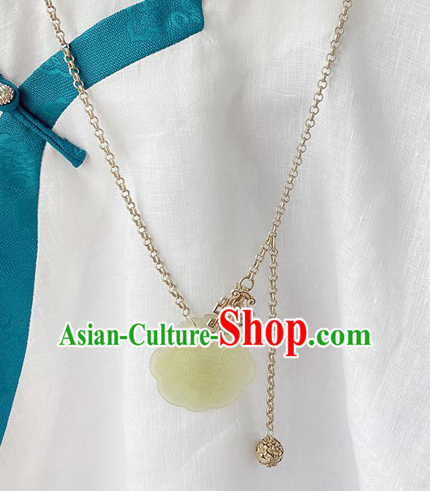 China Handmade Jewelry Accessories Traditional Hanfu Jade Necklace China Handmade Jewelry Accessories Traditional Hanfu Jade Necklace