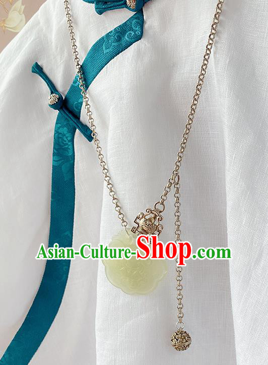 China Handmade Jewelry Accessories Traditional Hanfu Jade Necklace China Handmade Jewelry Accessories Traditional Hanfu Jade Necklace