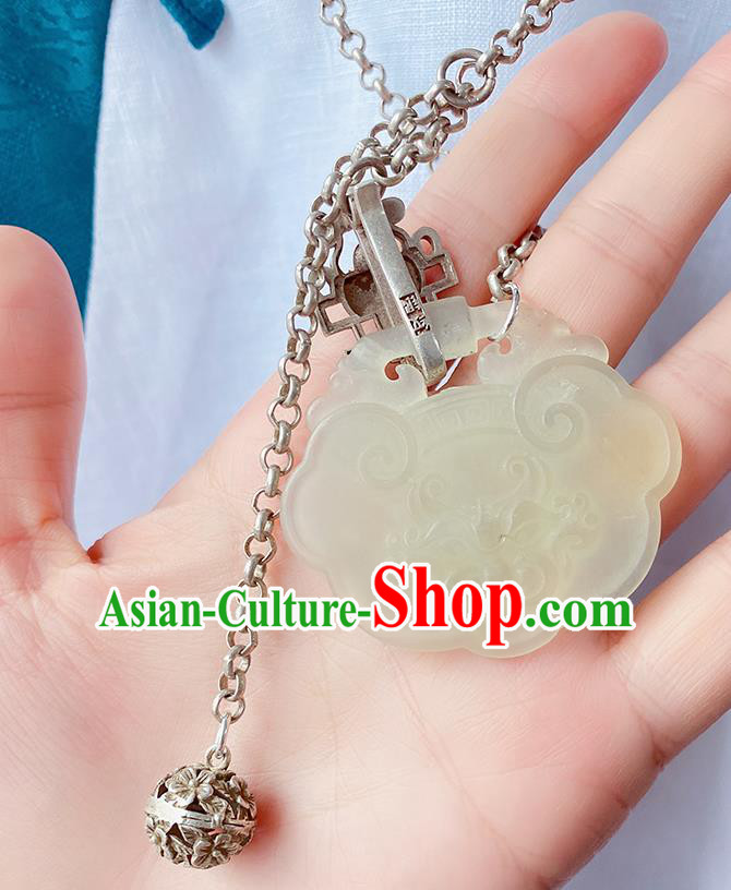 China Handmade Jewelry Accessories Traditional Hanfu Jade Necklace China Handmade Jewelry Accessories Traditional Hanfu Jade Necklace