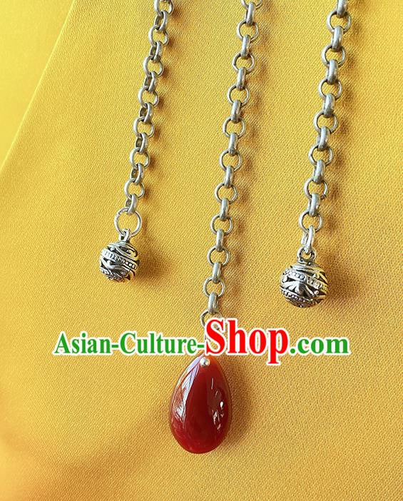 China Traditional Silver Carving Bat Brooch Classical Tassel Pendant Cheongsam Accessories China Traditional Silver Carving Bat Brooch Classical Tassel Pendant Cheongsam Accessories