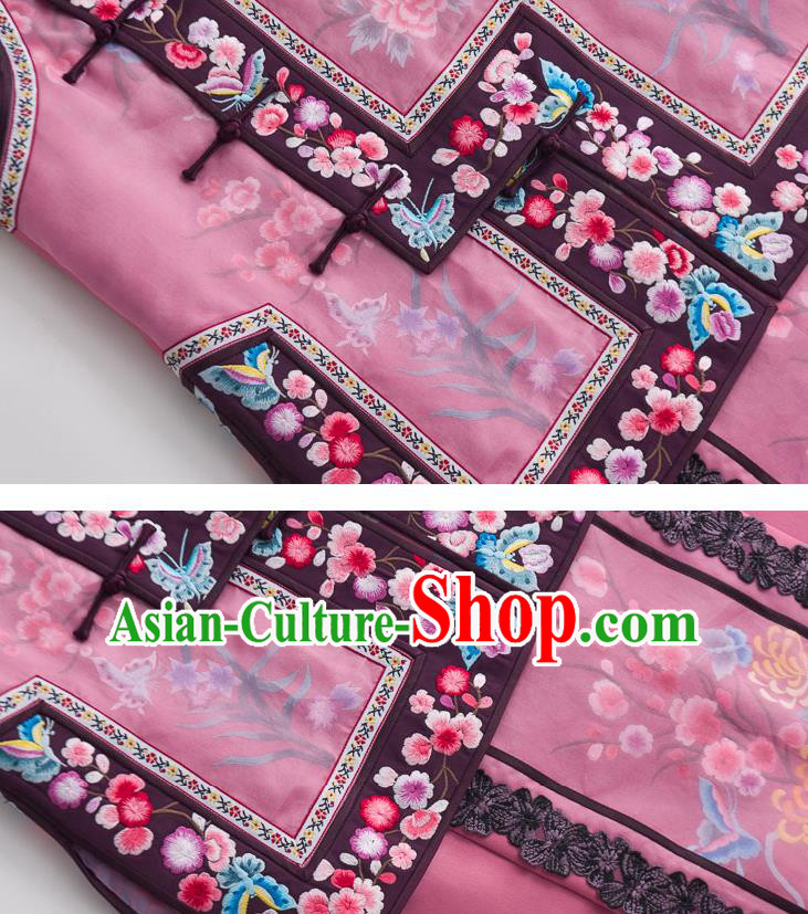 Chinese Embroidered Waistcoat Traditional Qing Dynasty Costume Classical Tang Suit Vest Chinese Embroidered Waistcoat Traditional Qing Dynasty Costume Classical Tang Suit Vest