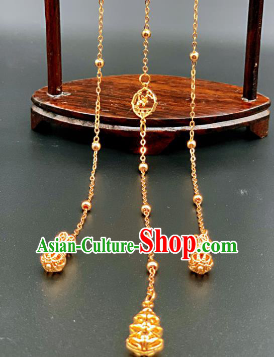 China Cheongsam Jade Tassel Pendant Handmade Brooch National Women Golden Bells Accessories China Cheongsam Jade Tassel Pendant Handmade Brooch National Women Golden Bells Accessories