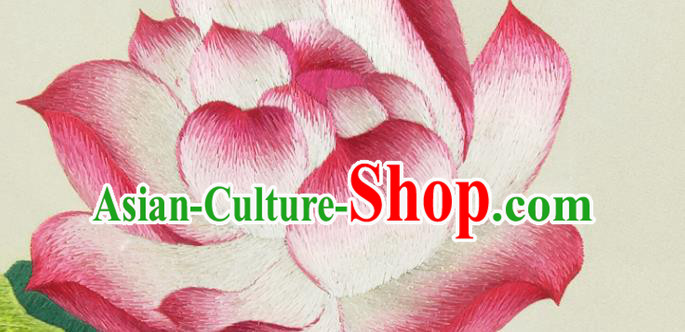 China Embroidered Lotus Desk Decoration Handmade Table Screen Suzhou Embroidery Craft China Embroidered Lotus Desk Decoration Handmade Table Screen Suzhou Embroidery Craft