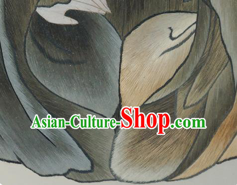 China Wood Rotatable Screen Traditional Embroidered Table Screen Handmade Home Furnishings China Wood Rotatable Screen Traditional Embroidered Table Screen Handmade Home Furnishings