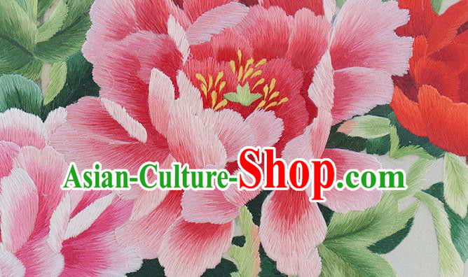 China Traditional Home Furnishings Handmade Craft Wood Carving Table Screen Embroidered Peony Screen China Traditional Home Furnishings Handmade Craft Wood Carving Table Screen Embroidered Peony Screen