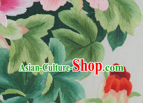 China Traditional Home Furnishings Handmade Craft Wood Carving Table Screen Embroidered Peony Screen China Traditional Home Furnishings Handmade Craft Wood Carving Table Screen Embroidered Peony Screen