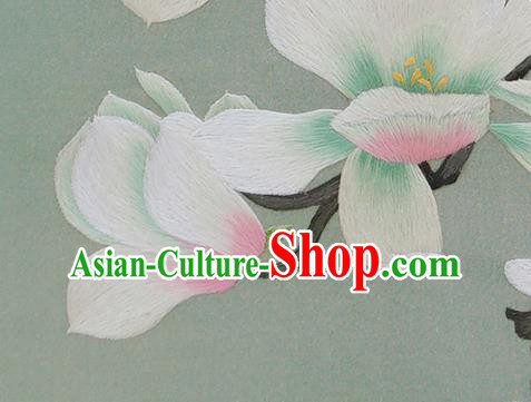 China Handmade Wood Carving Double Side Table Screen Traditional Home Furnishings Embroidered Mangnolia Screen China Handmade Wood Carving Double Side Table Screen Traditional Home Furnishings Embroidered Mangnolia Screen