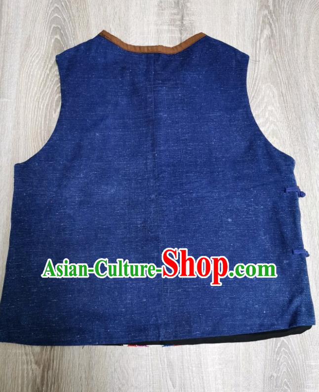 Top Grade China Traditional Upper Outer Garment Waistcoat Tang Suit Embroidered Vest Top Grade China Traditional Upper Outer Garment Waistcoat Tang Suit Embroidered Vest