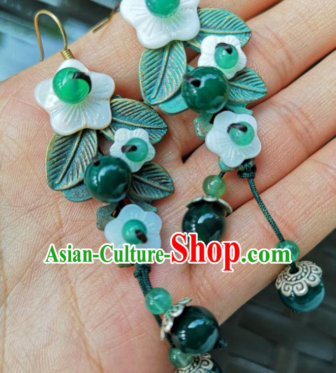 China Handmade Plum Blossom Earrings National Ear Accessories China Handmade Plum Blossom Earrings National Ear Accessories