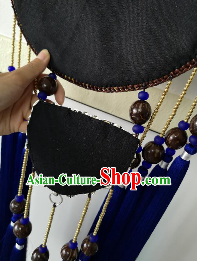 Handmade China National Royalblue Tassel Rattan Accessories Traditional Embroidered Dragon Pendant Handmade China National Royalblue Tassel Rattan Accessories Traditional Embroidered Dragon Pendant