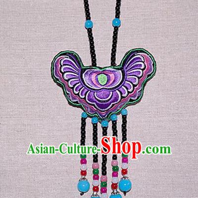 China National Jewelry Accessories Ethnic Handmade Embroidered Necklace