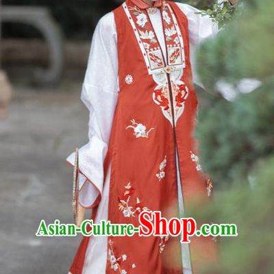 Ancient China Young Beauty Costumes Traditional Ming Dynasty Courtesan Du Liniang Hanfu Dress Apparels