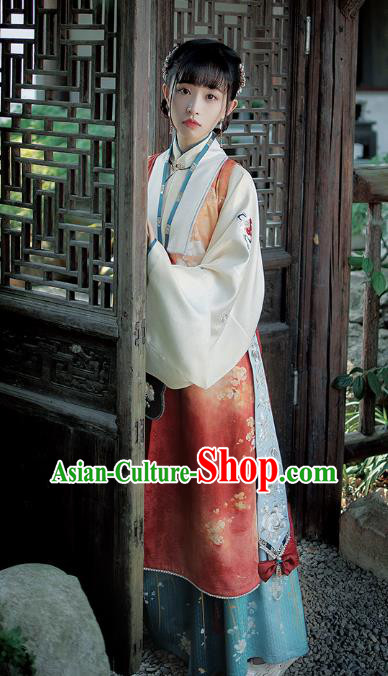 Ancient China Noble Beauty Costumes Traditional Ming Dynasty Royal Princess Hanfu Dress Full Set Ancient China Noble Beauty Costumes Traditional Ming Dynasty Royal Princess Hanfu Dress Full Set