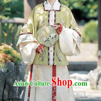 China Ancient Palace Infanta Costumes Traditional Ming Dynasty Court Princess Embroidered Clothing Complete Set