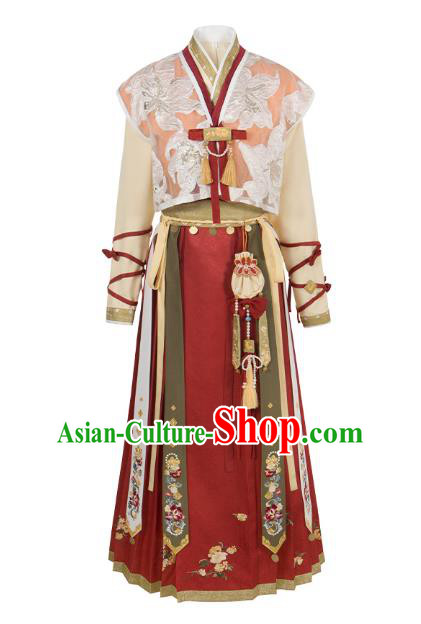 Ancient China Village Lady Costumes Traditional Song Dynasty Country Female Apparels for Women Ancient China Village Lady Costumes Traditional Song Dynasty Country Female Apparels for Women