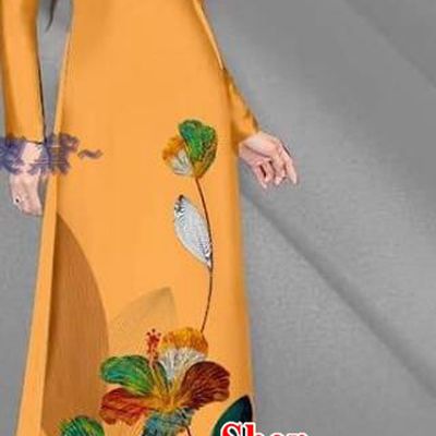 Asian Custom Vietnam Women Ao Dai Costume Vietnamese Traditional Bride Cheongsam Uniforms Yellow Long Dress with Pants