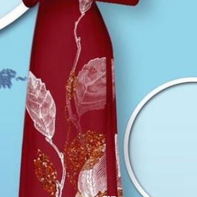 Asian Traditional Wine Red Long Dress with Pants Custom Vietnam Women Ao Dai Uniforms Vietnamese Cheongsam Bride Costume
