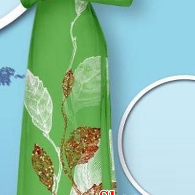 Vietnamese Traditional Long Dress with Pants Custom Asian Bride Costume Vietnam Female Ao Dai Uniforms Green Cheongsam