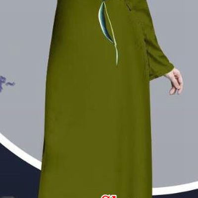 Army Green Traditional Vietnamese Long Dress with Loose Pants Outfits Women Fashion Asian Vietnam Ao Dai Cheongsam Clothing
