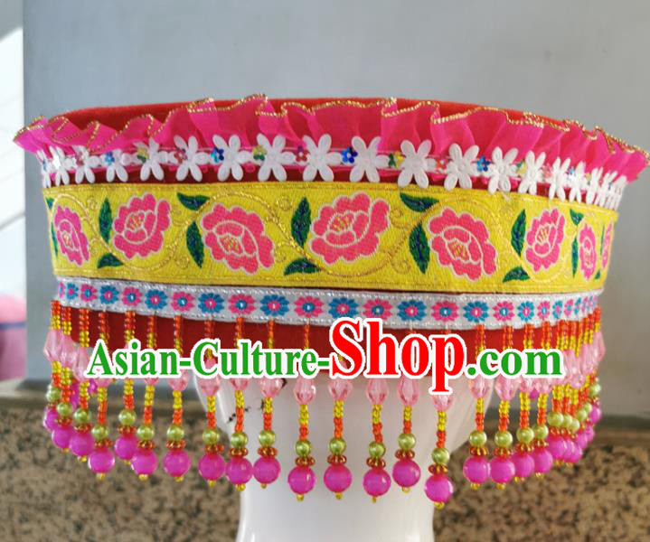 Best Chinese Miao Nationality Headwear Top Quality China Ethnic Women Hat Best Chinese Miao Nationality Headwear Top Quality China Ethnic Women Hat