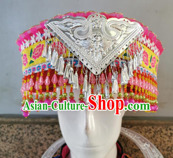 Best Chinese Miao Nationality Headwear Top Quality China Ethnic Women Hat Best Chinese Miao Nationality Headwear Top Quality China Ethnic Women Hat