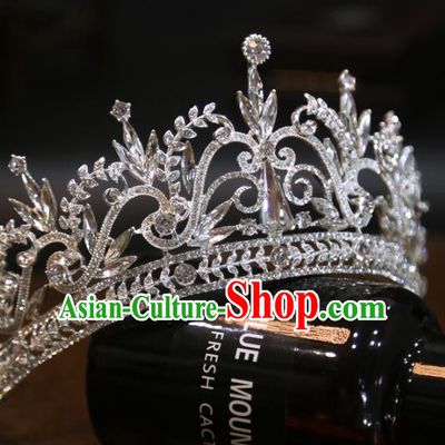 Top Grade Crystal Royal Crown Europe Princess Hair Accessories