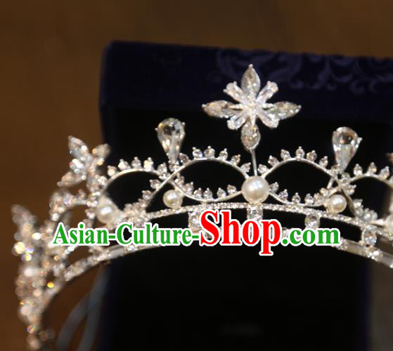 Top Handmade Bride Accessories Wedding Zircon Royal Crown Europe Princess Crystal Hair Jewelry Top Handmade Bride Accessories Wedding Zircon Royal Crown Europe Princess Crystal Hair Jewelry