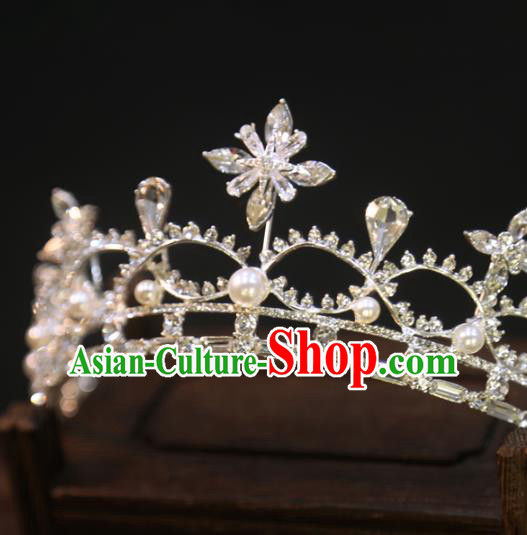 Top Handmade Bride Accessories Wedding Zircon Royal Crown Europe Princess Crystal Hair Jewelry Top Handmade Bride Accessories Wedding Zircon Royal Crown Europe Princess Crystal Hair Jewelry