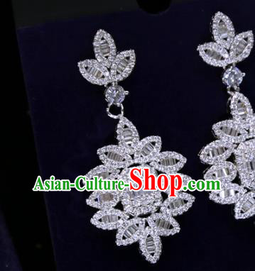 Top Grade Handmade Wedding Zircon Earrings Europe Princess Jewelry Ear Accessories Top Grade Handmade Wedding Zircon Earrings Europe Princess Jewelry Ear Accessories