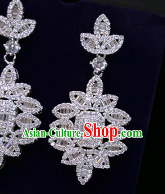 Top Grade Handmade Wedding Zircon Earrings Europe Princess Jewelry Ear Accessories Top Grade Handmade Wedding Zircon Earrings Europe Princess Jewelry Ear Accessories