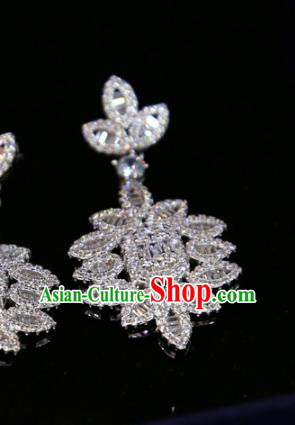 Top Grade Handmade Wedding Zircon Earrings Europe Princess Jewelry Ear Accessories Top Grade Handmade Wedding Zircon Earrings Europe Princess Jewelry Ear Accessories