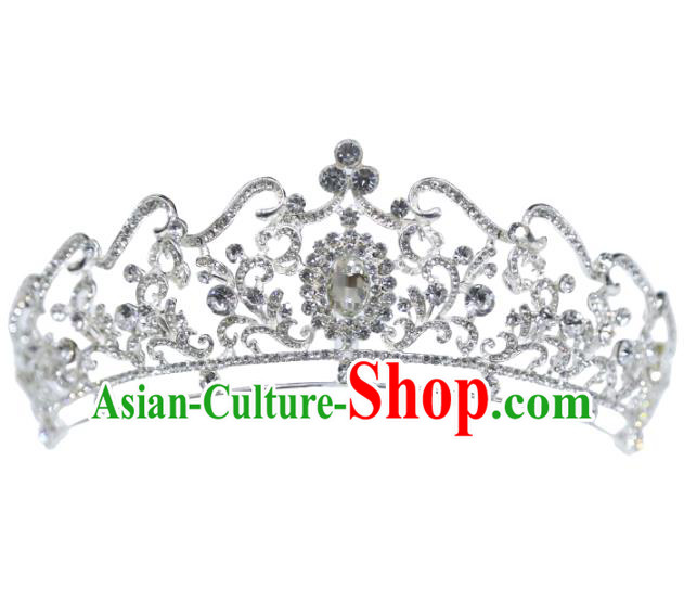 Europe Wedding Zircon Royal Crown Princess Hair Jewelry Handmade Bride Hair Accessories Europe Wedding Zircon Royal Crown Princess Hair Jewelry Handmade Bride Hair Accessories