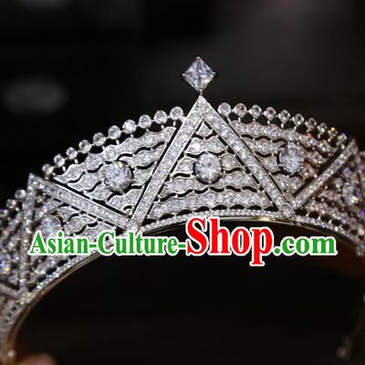 Europe Princess Hair Jewelry Bride Hair Accessories Wedding Zircon Royal Crown